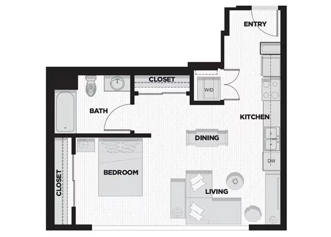 Studio L 512 floor plan
